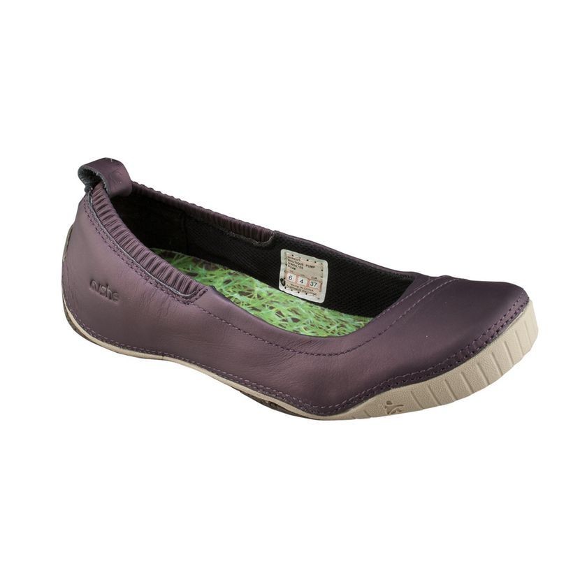 Cushe Womens BOUTIQUE PUMP Plum Leather Slip On Ballet Flats Shoes 