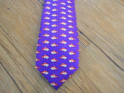 Southern Proper Big Tuna Purple and Orange Clemson Tie New