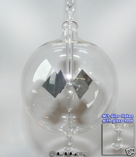 radiometer solar crookes lightmill to hanging 80mm new from germany 