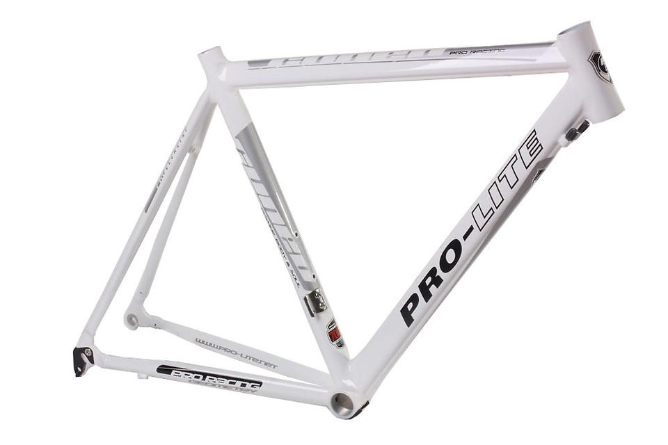 Pro Lite Cuneo Road Bike 700c Frame 52.5 cm Alloy 7046 Gloss White New