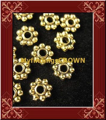 700 pcs Antiqued gold daisy spacers 5mm FC973