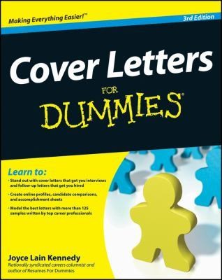 Cover Letters For Dummies, Joyce Lain Kennedy, Excellent