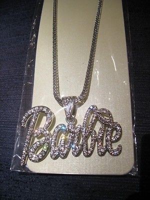 Nicki Minaj BARBIE Pendant Necklace *Hip Hop Bling*