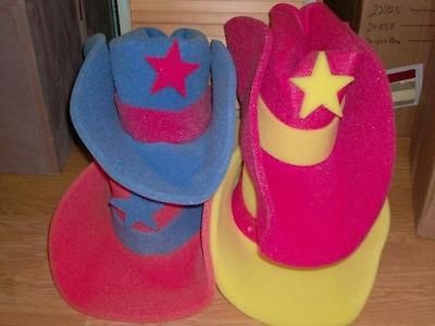 Giant Jumbo FOAM Western COWBOY HAT w/ Star sports football funny gag 