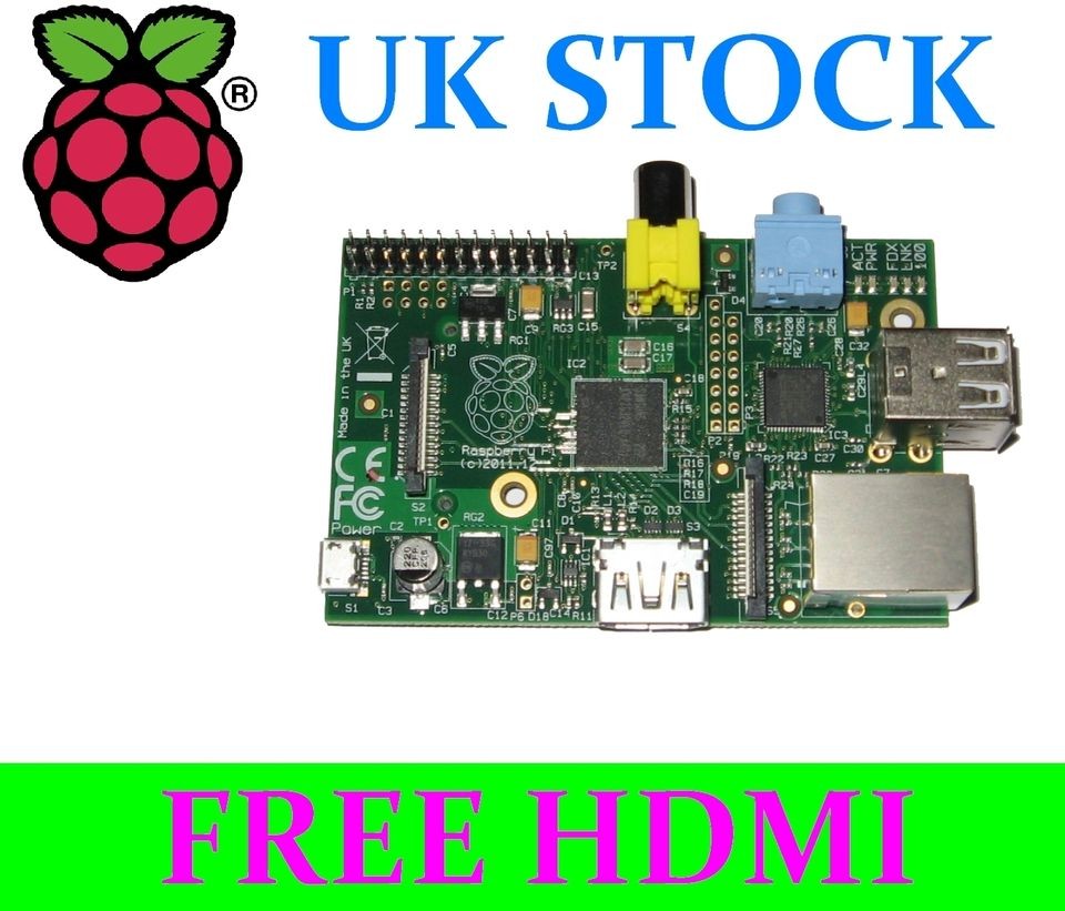 RASPBERRY Pi MODEL B  RASPBERRY PCBA  BROADCOM BCM2835 700MHz 512MB 