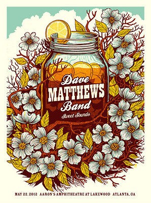 2012 DAVE MATTHEWS BAND LAKEWOOD ATLANTA AMPHITHEATRE 12 CONCERT 