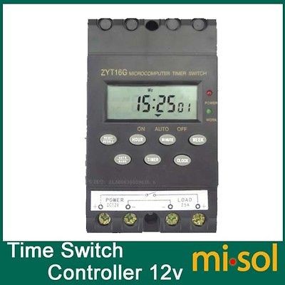 12V Timer Switch Timer Controller LCD display, Multiple channel 