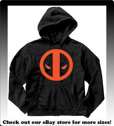 Deadpool LOGO Hoodie Hooded Sweatshirt   All Sizes