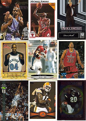   TAR HEELS CARD LOT MICHAEL JORDAN DEAN SMITH VINCE CARTER PLUS