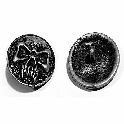 12 pcs NORDIC SKULL AS Buttons Clothes Vintage Antique