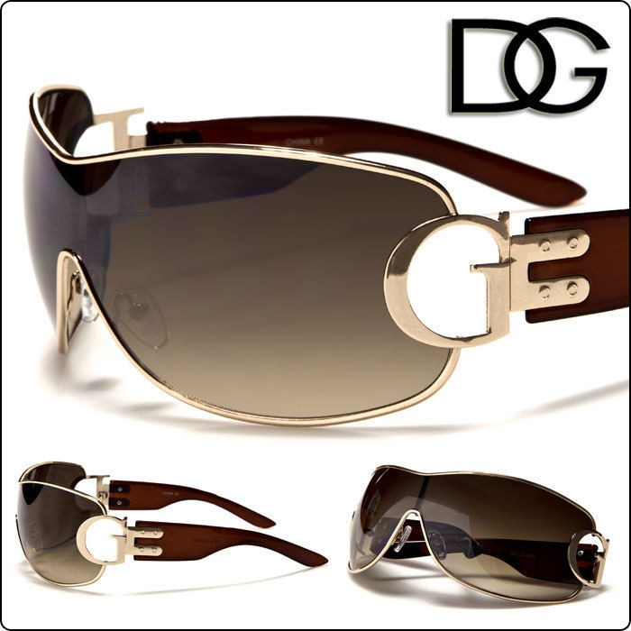 Oversized Designer DG Sunglasses Metal Wire Fashion Womens Shades 