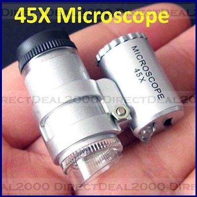    LED 45​X Loupe for Gemstones Jewellery Pink Morganite Diamond