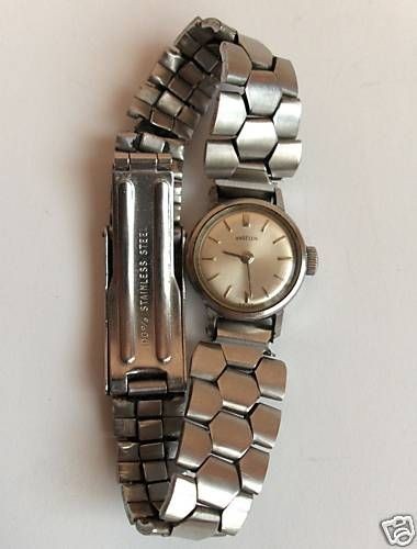 VINTAGE MECHANICAL SWISS ANGELUS LADIES WRISTWATCH rare