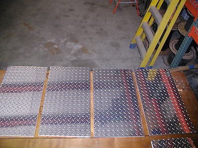 375 Aluminum Diamond Plate   4 PIECES 14X 25