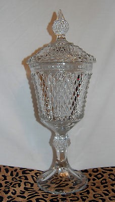 vintage NEW`IN`BOX home interior diamont point chalice beautiful 15 