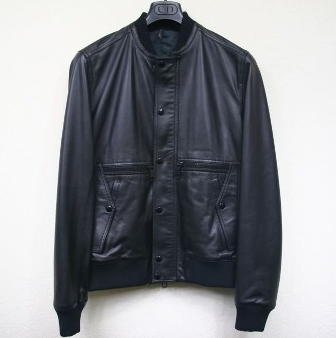 dior homme leather jacket in Coats & Jackets