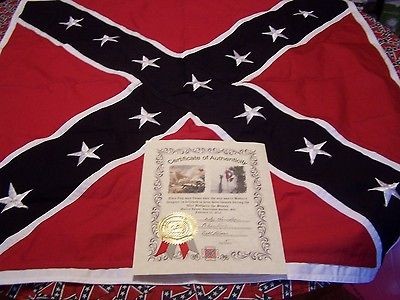 ARTILLERY BATTLE FLAG/CONFEDERA​TE/CIVIL WAR/REBEL SIGNED & NUMBERED 