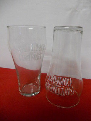 Southern comfort glasses Coke style