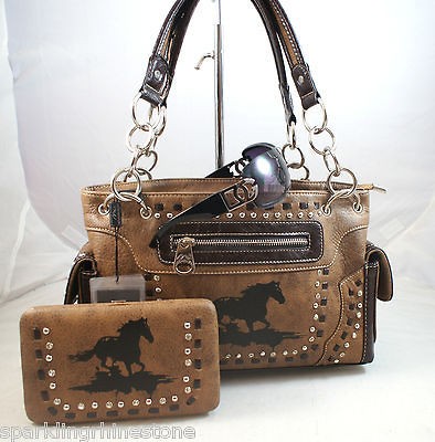 DG Sunglasses+Wes​tern Montana West Horses Rhinestone handbag/purse+ 