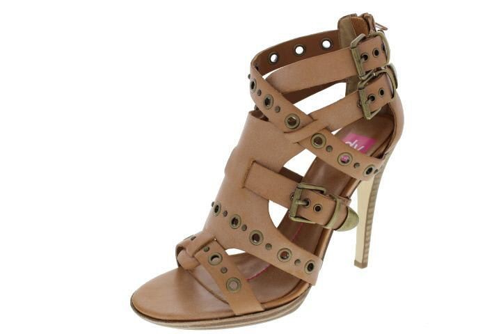 Dolce Vita NEW Marcus Tan Leather Studded Strappy Heels Sandals Shoes 