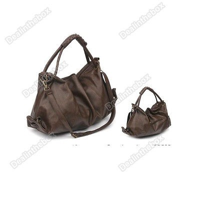 brown leather handbag in Handbags & Purses