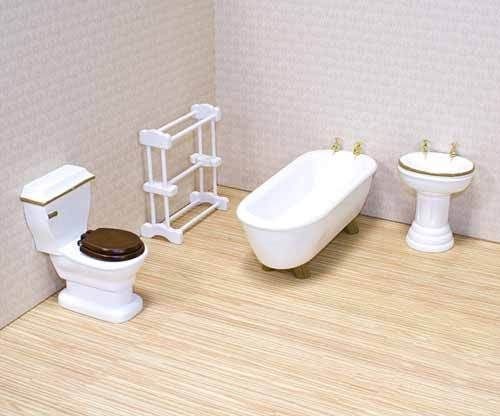 Melissa And Doug Dollhouse Bathroom Wooden Furniture