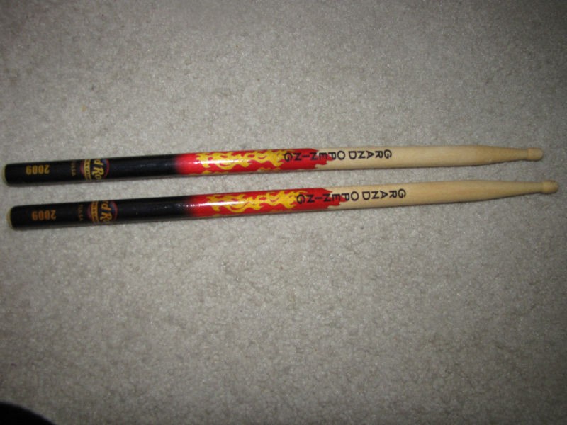 NEW Hard Rock Cafe Tulsa Grand Opening 2009 Drumsticks