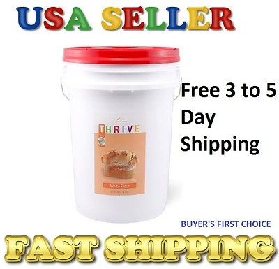 EMERGENCY Food Supply Shelf Reliance THRIVE White Flour 36# Pail 