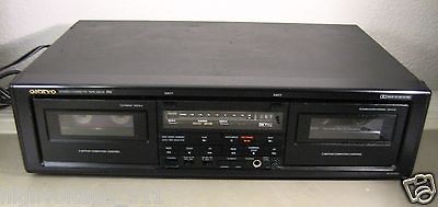 Onkyo TA W202 Stereo Dual Audio Cassette Deck   G Working Condition