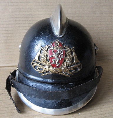 ANTIQUE AUSTRO HUNGARI​AN EMPIRE FIREFIGHTER HELMET / 1910/ CZECH 