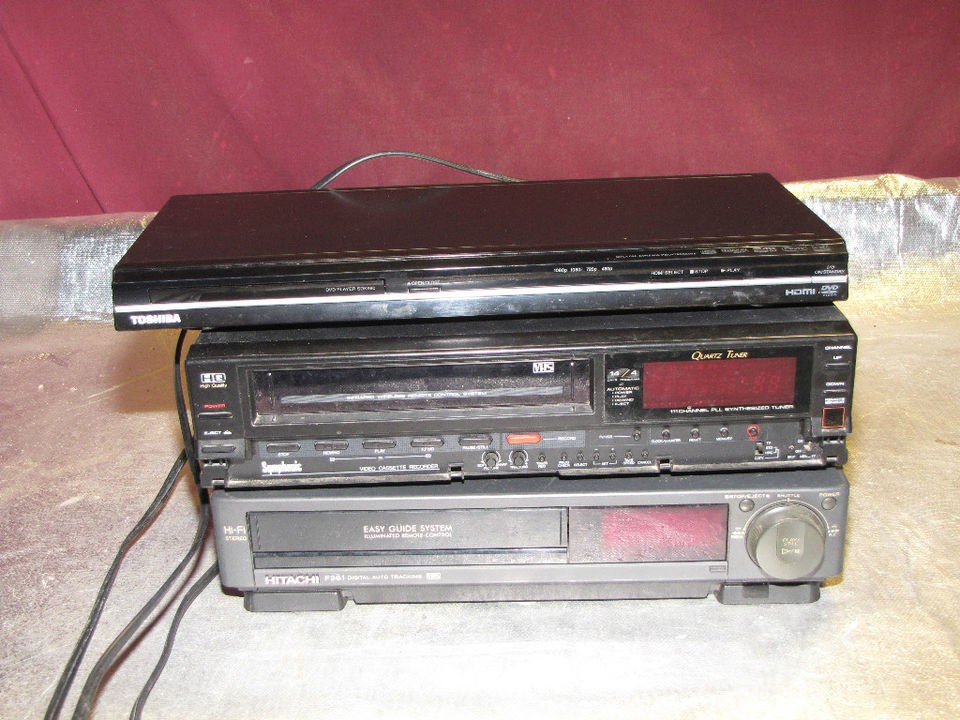 Hitachi VHS, Symphonic VHS and Toshiba Digital Progressive Disc 