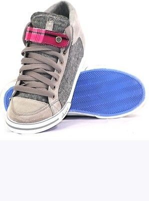 DVS Girls Farah Mid Heather Grey Womens Canvas Shoe BNIB  RRP £60