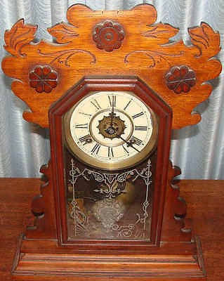 1885 Waterbury Eastlake Ogee Bracket Parlor Clock L@@K