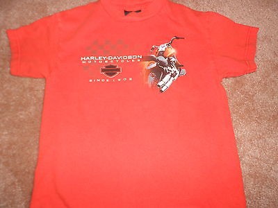   HARLEY DAVIDSO​NO ORANGE S/S COTTON T SHIRT (PRINCE GEORGE, VA