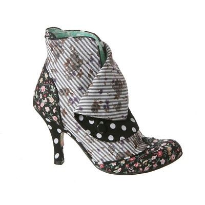 IRREGULAR CHOICE SPAT ATTACK in Black / White Womens Shoes Various 