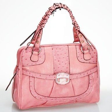 NEW GUESS Edna Satchel Handbag, Coral, VG346006, NWT