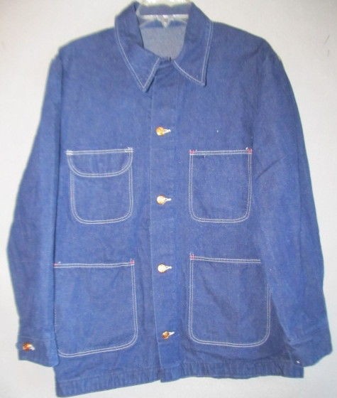 V4228 Wrangler Indigo Denim Railroad Jacket w/ Copper Snowflake 