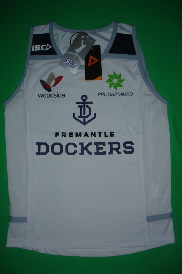 FREMANTLE DOCKERS 2012 ADULT TRAINING SINGLET  SELECT A SIZE  NEW 