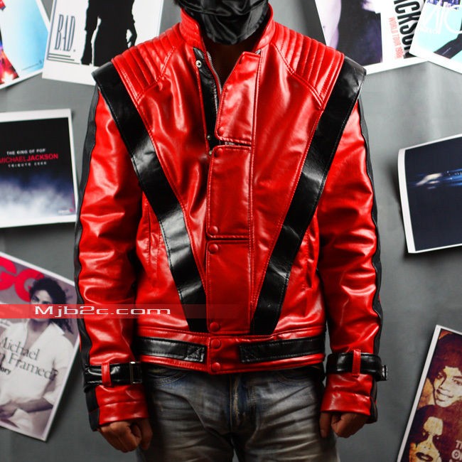 MJB2C  Michael Jackson Costume Thriller Jacket Red