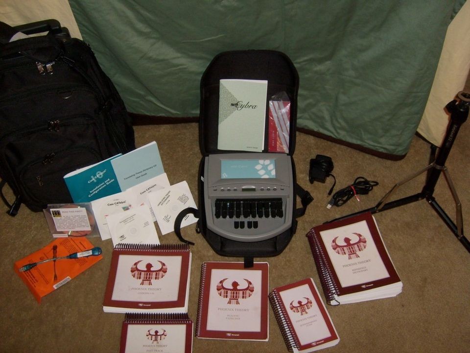 Stenograph Elan Cybra Student Court Reporting Machine (w/Accessories 