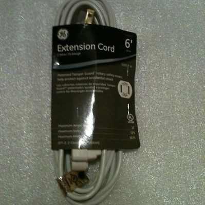   JASHEP51937 3 OUTLET POLARIZED INDOOR EXTENSION CORD (6 FT)Part# 51937