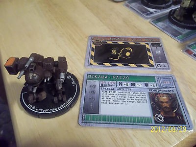 Mechwarrior   Wolf Strike MATCHSTICK Osiris w/Pilot & Gear Card