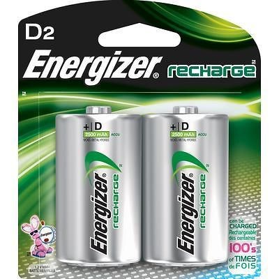 Energizer Rechargeable D Nimh Batteries (Pack of 2) 