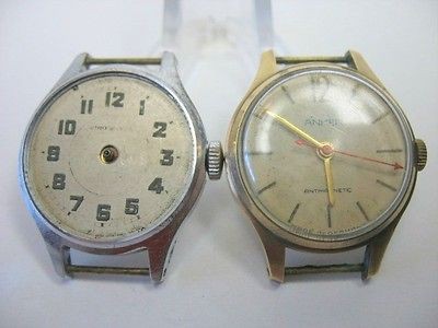 LOT 2 VINTAGE WATCHES =ANKER= MANUAL WIND 1960