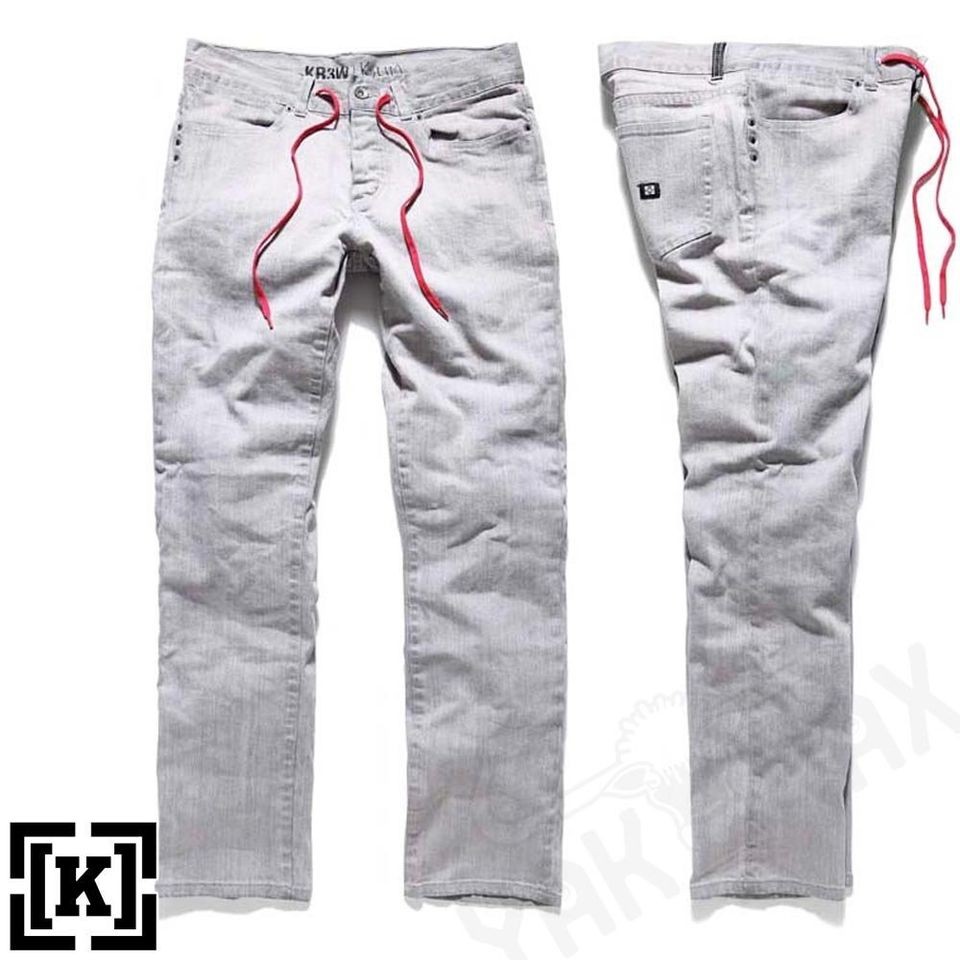 Krew Jeans   EE Erik Ellington Signature Slim Denim in Cement   KR3W 