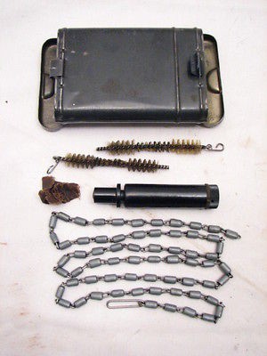 VINTAGE GERMAN WWII K98 MAUSER RIFLE GUN CLEANING KIT ARMY WAR 