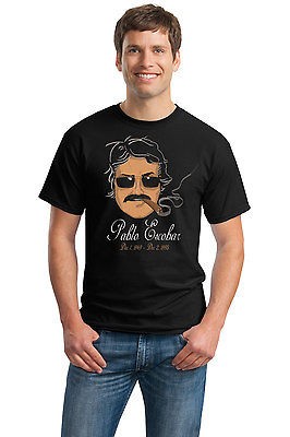 PABLO ESCOBAR Adult Unisex T shirt. Colombian Drug Cocaine Scarface 