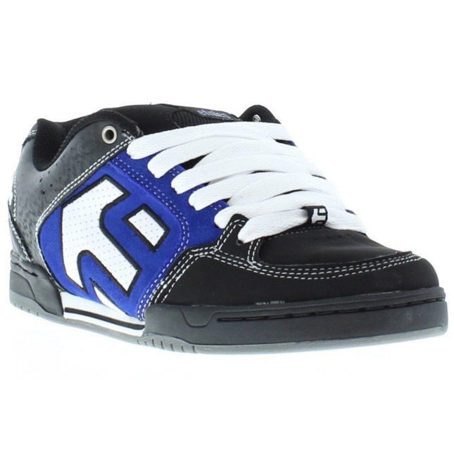 Etnies Shoes Genuine Charter Black Royal White Mens Skate Shoes Sizes 