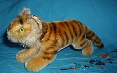 Early 6 Steiff Tiger exotic cat Excellent condition@