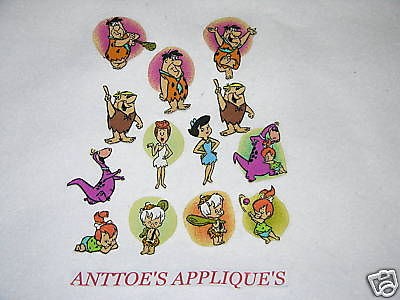 FLINTSTONES #11A FABRIC IRON ON APPLIQUES